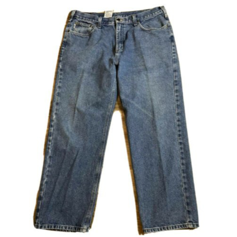 Carhart Jeans Mens Sz 40W 30L Relaxed Fit Blue Denim B460 DVB EUC